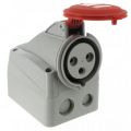(555157) P17 Розетка накладна 16A 2К+З 415В IP44 , Legrand
