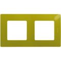 (672542) ETIKA Рамка 2-постова Зелений папоротник, Legrand