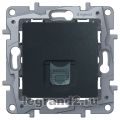 (672653) ETIKA Розетка RJ45 кат 6 UTP Антрацит, Legrand