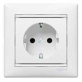 (694270) Valena Розетка 2К+З з кришкою Білий, Legrand