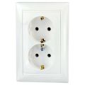 (694272) Valena Розетка 2х2К+З Білий, Legrand