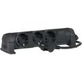 (694601) Подовжувач 3X2К+З 1,5м комфорт чорний, Legrand