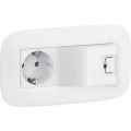 (753110) Valena LIFE / ALLURE Розетка 2К+З 16А 250В/ USB для зарядки Білий, Legrand