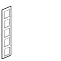 (754125) Valena LIFE Рамка 5 постів Ел Грей, Legrand