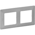 (754132) Valena LIFE Рамка 2 пости Алюміній, Legrand