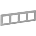(754134) Valena LIFE Рамка 4 пости Алюміній, Legrand