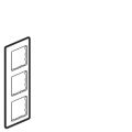 (754163) Valena LIFE Рамка 3 пости Мідь, Legrand