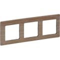 (754183) Valena LIFE Рамка 3 пости Світле дерево, Legrand