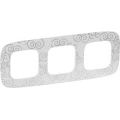 (754343) Valena ALLURE Рамка 3 пости Нарцис Хром, Legrand