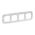 (754344) Valena ALLURE Рамка 4 пости Нарцис Хром, Legrand