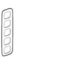 (754375) Valena ALLURE Рамка 5 постів Тиснення Білий, Legrand
