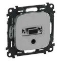 (754707) Valena ALLURE Розетка HD15-Jack 3,5мм Алюміній, Legrand