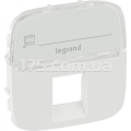 (755475) Valena ALLURE Лицьова панель RJ11/RJ45 з текстом Білий, Legrand