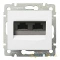 (770080) Valena Розетка телефонна RJ11+RJ45 кат.6 UTP Білий, Legrand