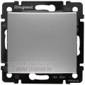 (770111) Valena Вимикач без фіксації 10А Алюміній, Legrand