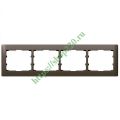 (771204) Galea Life Рамка 4 Пости Горизонтальна; колір Dark Bronze, Legrand