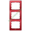 (771907) Galea Life Рамка 3 Пости Вертикальна; колір Metal Magic Red, Legrand