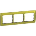 (771923) Galea Life Рамка 3 Пости Горизонтальна; колір Metal Magic Green, Legrand