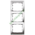 (771937) Galea Life Рамка 3 Пости Вертикальна; колір Metal Chrome, Legrand