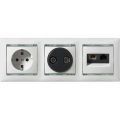 (774180) Valena Розетка телефонна RJ11+RJ45 кат.6 UTP Слонова кістка, Legrand