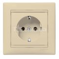 (774322) Valena Розетка 2К+З з кришкою Слонова кістка, Legrand