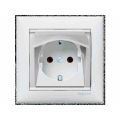(774422) Valena Розетка 2К+З з кришкою Білий, Legrand