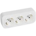 (782418) Forix Розетка 3X2К+З зі шторками, Білий, Legrand