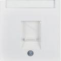 (11708982) Накладка для суппортів під модуль RJ12/RJ45, біла S.1, Hager