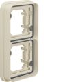 (13293512) Рамка 2Х для в/у, вертикальна, пол.біла, W.1, Hager
