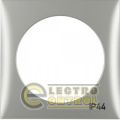 (918272568) Рамка 1Х з написом IP44, хром (лак), Integro, Hager