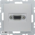 (3315411909) VGA-розетка з гвинтовими клемами, пол.білизна-matt S.1, Hager
