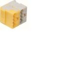 (TG025) Клемна колодка KNX 2-полюсна, жовто-біла, Hager