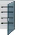 (VB418TB) Щит з/у, прозорі двері, 72M, VEGA, Hager