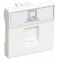 (CKK-40D-RI2-K01) Розетка информационная RJ-45 UTP кат.5e, 2 модуля. РКИ-20-00-П