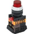 (BBT20-ABLFP-K04) Кнопка ABLFP-22 красный d22мм неон/240В 1з+1р IEK