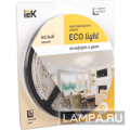 (LSR1-1-060-65-1-05) Лента LED 5м блистер LSR-3528WW60-4.8-IP65-12V теплый белый цвет IEK-eco