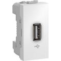 (MGU3.429.18) USB 2.0 РОЗЕТКА 1М UNICA БІЛИЙ