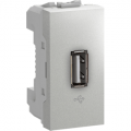 (MGU3.429.30) USB 2.0 РОЗЕТКА 1М UNICA АЛЮМ.