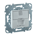 (MGU5.421.18ZD) РОЗЕТКА UNICA RJ-45 2М.БІЛ.