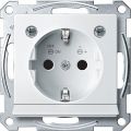 (MTN2304-0319) МЕХ.РОЗ.SCHUKO З МОД.СВІТОДІОД.ПІДСВ.БІЛ