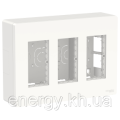 (NU123418) Блок unica system+ відкрт.вст. 3х2 білий