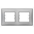 (SDN5810660) Рамка 2 пост гор IP44 Алюм.