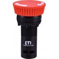 (4771483) Кнопка монобл. грибок ECM-T01-R (отключение поворотом, 1NC, красная), ETI