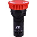 (4771482) Кнопка монобл. грибок ECM-T10-R (отключение поворотом, 1NO, красная), ETI