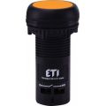 (4771456) Кнопка монобл. утопл. ECF-10-A (1NO, оранжевая), ETI