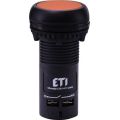 (4771476) Кнопка монобл. утопл. ECF-11-A (1NO+1NC, оранжевая), ETI