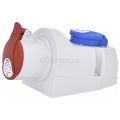 (4482050) Розетка комбинированная EZCZ-S-1643  IP44 (16A, 400V/230V, 3P+PE / EE 16S Schuko), ETI